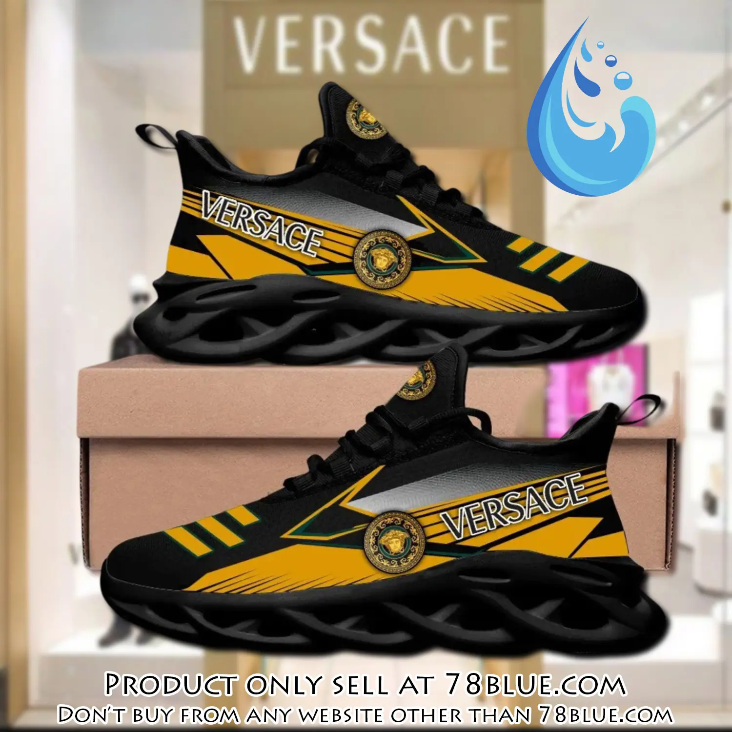 Gianni versace black premium max soul shoes luxury brand gifts for men women 78b0535274